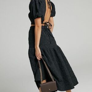 Showpo LEILIA TWO PIECE SET IN BLACK